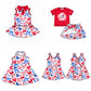 ( Moq 5 each style ) Baby Girl Team Bows Sibling Dress Set 5.16