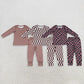 Sibling Baby Boys Kids Long Sleeves Plaid Shirts  Pants Pajamas Sets Clothes RTS