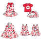 ( Moq 5 each style ) Baby Girl Team KC Bows Sibling Dress Set 5.15