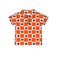 ( Moq 5 Each Style ) Baby Boys Girls Toddler Orange Bows Team Sibling Shorts Dress Shirt Set Clothes