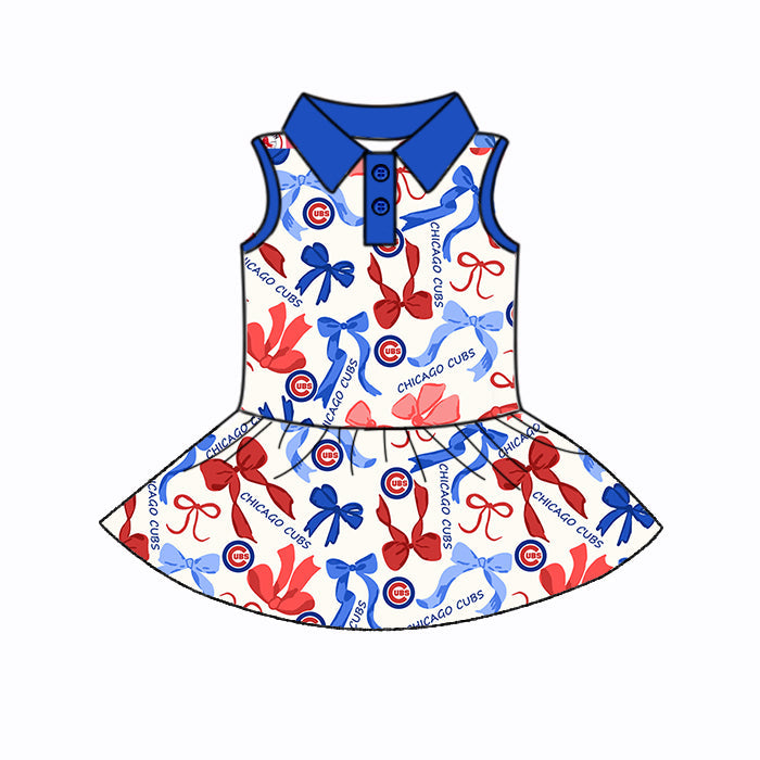 ( Moq 5 each style ) Baby Girl Team Bows Sibling Dress Set 5.16
