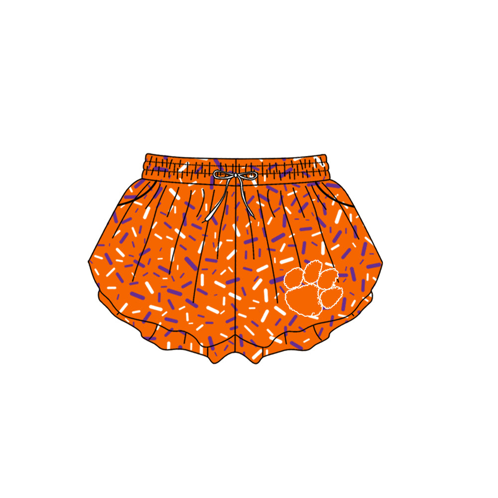 ( Moq 5 Each Style ) Baby Boys Girls Toddler Sibling Orange Shorts Shirts Set Team Drip Sprinkles Clothes