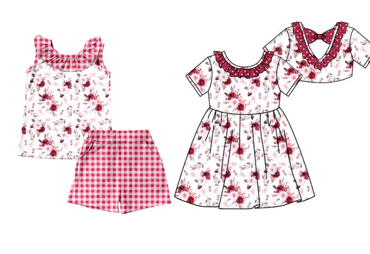 Baby Girl Flower Summer Sibling Dress Set ( Moq 5 Each Style ) 1.16