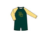 ( Moq 5 Each Style ) Baby Boys Girls Kids Team Sibling Green Jumpsuits Sets Swimsuits