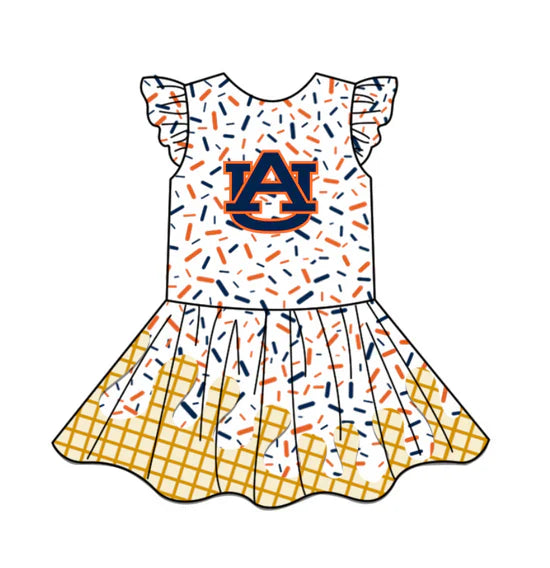 ( Moq 5) Baby Girl Short Sleeves AU Knee Length Team Dress