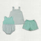 Sibling Baby Girls Sleeveless Stripes Tops Shorts Set Romper Summer Clothes RTS