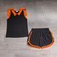 Baby Girls Kids Orange Bows Shirt Shorts Black Cotton Set Summer Clothes RTS