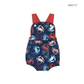 ( Moq 5 )  Preorder Baby Boys Infant Crabs 4th of July Bubble Romper