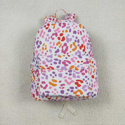 Baby Girl Toddler Colorful Leopard Backpack Bags RTS