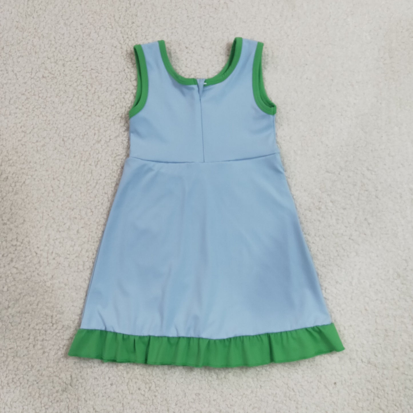 Baby Girls Kids Sleeveless Shorts Knee Length Scallop Dress Yoga Active Clothes RTS