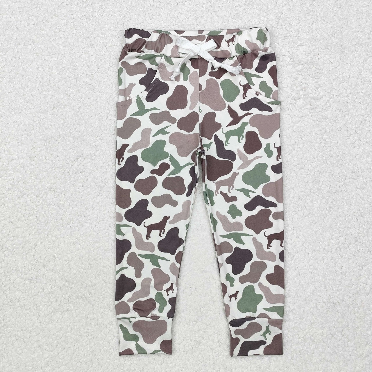 Boys Kids Dogs Ducks Camo Hunting Shirt Pants Sibling Set Clothes RTS