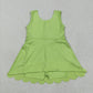 Baby Girl Sleeveless Lemon Yellow Yoga Active Knee Length Dress RTS