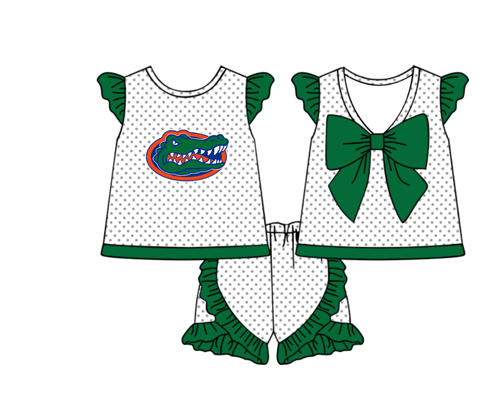 ( Moq 5 Each Style ) Baby Boys Girls Toddler Plaid Sibling Shorts Sets Team Green Clothing