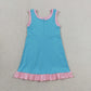Baby Girls Kids Sleeveless Shorts Scallop Dress Yoga Active Summer Clothes RTS