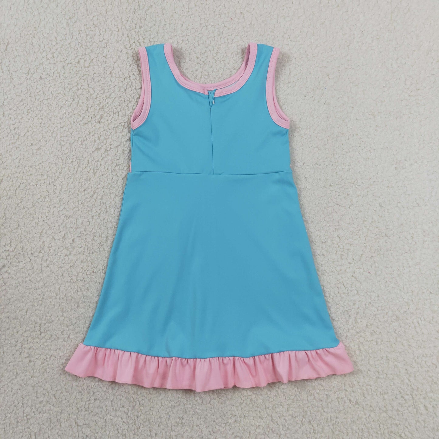 Baby Girls Kids Sleeveless Shorts Scallop Dress Yoga Active Summer Clothes RTS