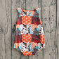 Baby Boys Infant Sleeveless Western Cow Print Aztec Plaid Romper RTS