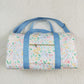 Baby Girl Kids Adult Flower Blue Ruffle Travel Package Gym Bags RTS