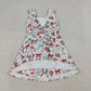 Baby Girls Toddler Popsicles Bows Flags 4th of July Yoga Shorts Knee Length Dress RTS
