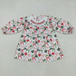 Sibling Baby Girls Christmas Green Red Bows Pockets Jumpsuits Knee Length Dress