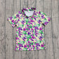 Adult Men Short Sleeves Mardi Gras Buttons Camo Shirt Tops RTS