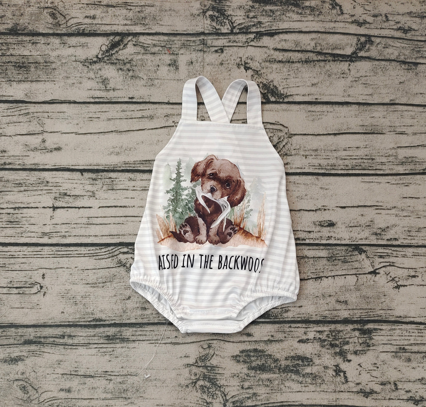 No moq Pre-order SR0659 Baby Boy Dog One Piece Romper