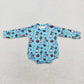 Baby Boy Halloween Western Cactus Ghost Pumpkin Romper