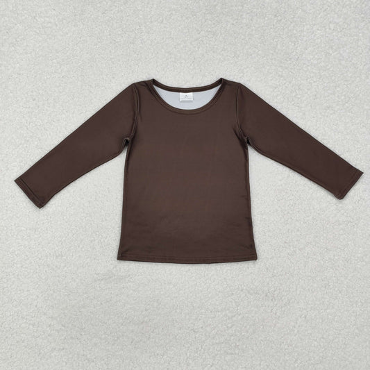 Baby Kids Toddler Long Sleeves Brown Clothes Shirt