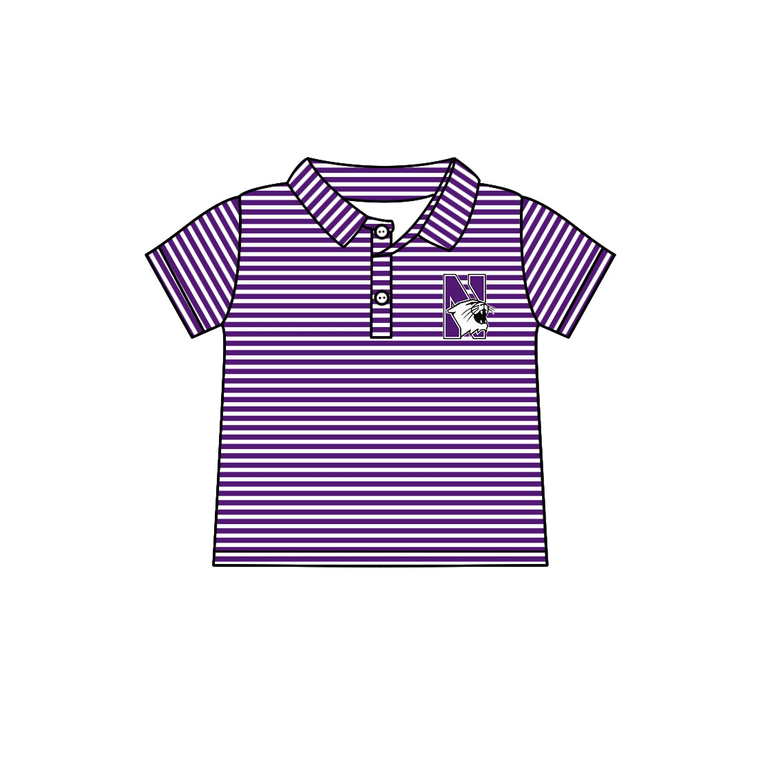 ( Moq 5 each style ) Baby Boy Girl Toddler Cats Team Purple Bows Sibling Shirt Dress Set