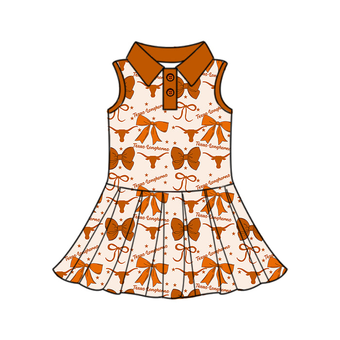 ( Moq 5 each style ) Baby Boy Girl Toddler Team Cow Bows Sibling Shirt Dress Set