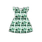 ( Moq 5 each style ) Baby Boy Girl Toddler Team Green Bows ‌Sibling Dress Set