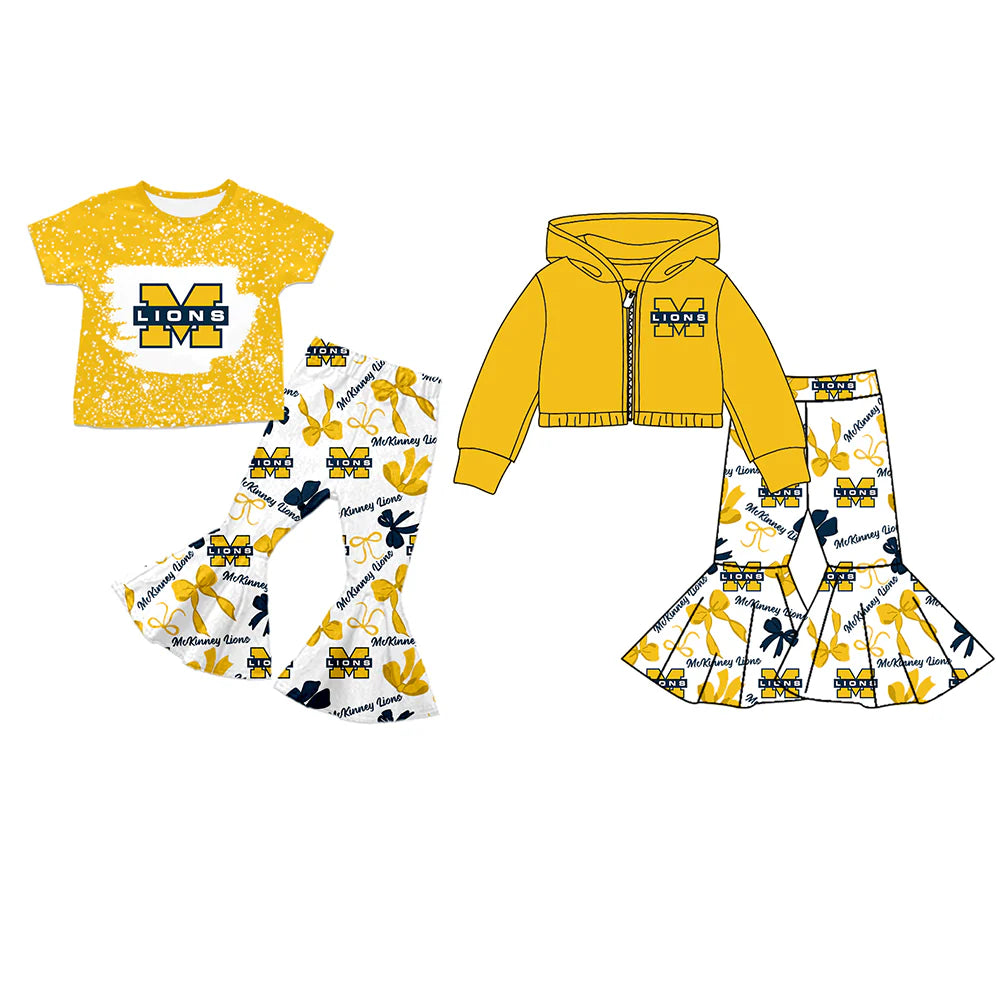 ( Moq 5 each style ) Baby Girl M Team Sibling Bows Dress Set 7.22