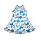 ( Moq 5 Each Style ) Baby Girls Toddler Lions Bows Team Sibling Shorts Dresses Set Summer Clothes