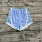 Baby Girl Floral Blue Shorts Summer Bottoms RTS