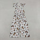 Baby Girls Kids Bows Straps Western Howdy Cowgirl Jumpsuit RTS