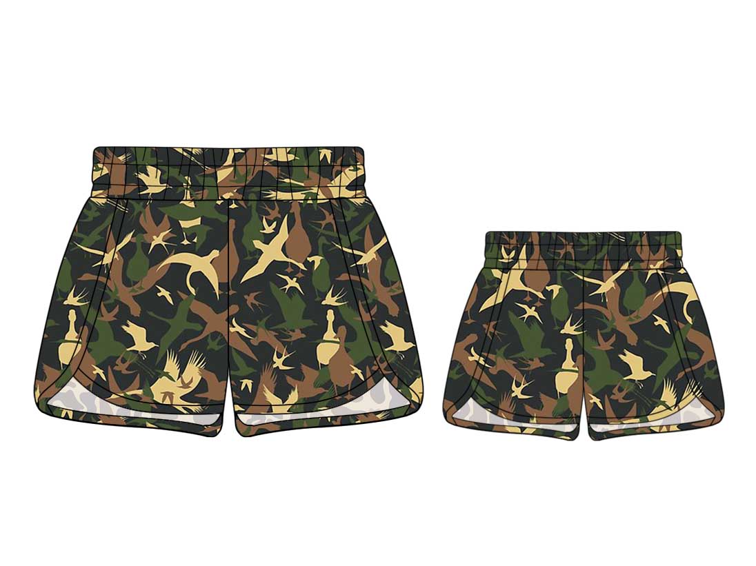 Baby Girl Toddler Adult Women Ducks Camo Hunting Sibling Family Shorts Moq 5 Each Style