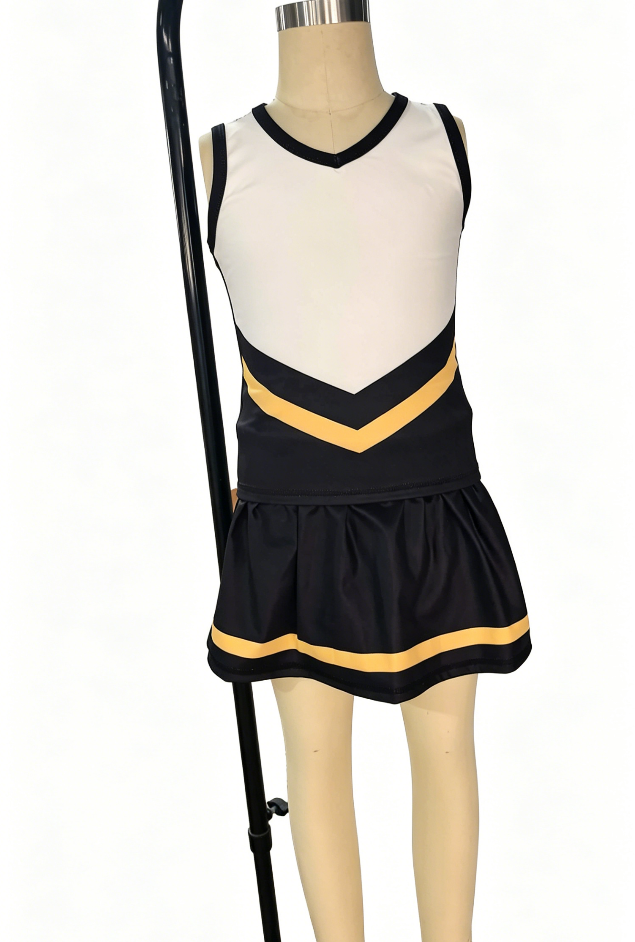 ( No moq ) Preorder Baby Girls Kids Sleeveless Vest Black Skirt Shorts Set Yoga Active Team Clothes