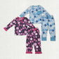 Sibling Boys Girls Kids Long Sleeves Shirt Pants Happy New Year Pajamas Set RTS