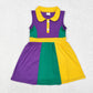 Baby Girl Sleeveless Mardi Gras Active Wear Knee Length Yoga Dress