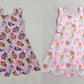 Sibling Baby Girls Kids Sleeveless Yoga Active Princess Knee Length Dresses Scallop Clothes RTS