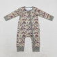 Sibling Boys Infant Long Sleeves Camo Bamboo Zipper Sleeper Romper Clothes RTS