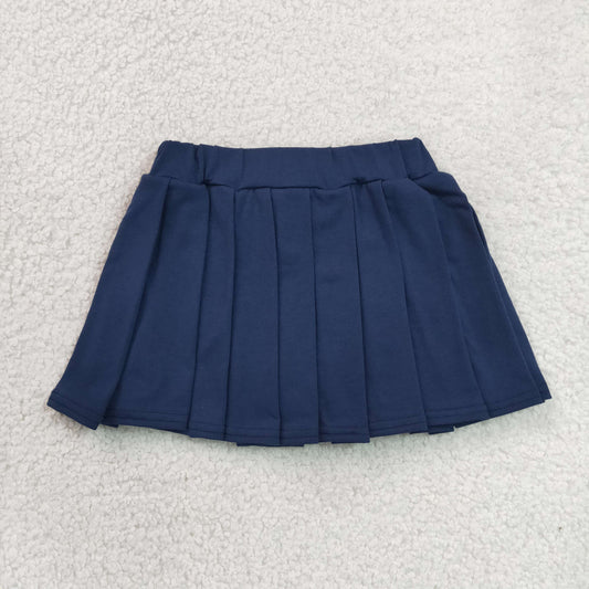 Baby Girls Kids Toddler Navy Cotton Skirt Shorts Skort Clothes