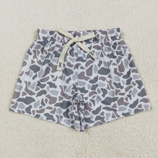 Baby Boy Summer Camo Grey Trunks Swimsuit