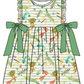 Baby Boy Girl Animals Sibling Matching Green Dress Romper Clothes Set ( Moq 5 Each style )