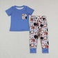 BLP0418 Baby Boy Long Sleeves Baseball Pants Outfit Pajamas