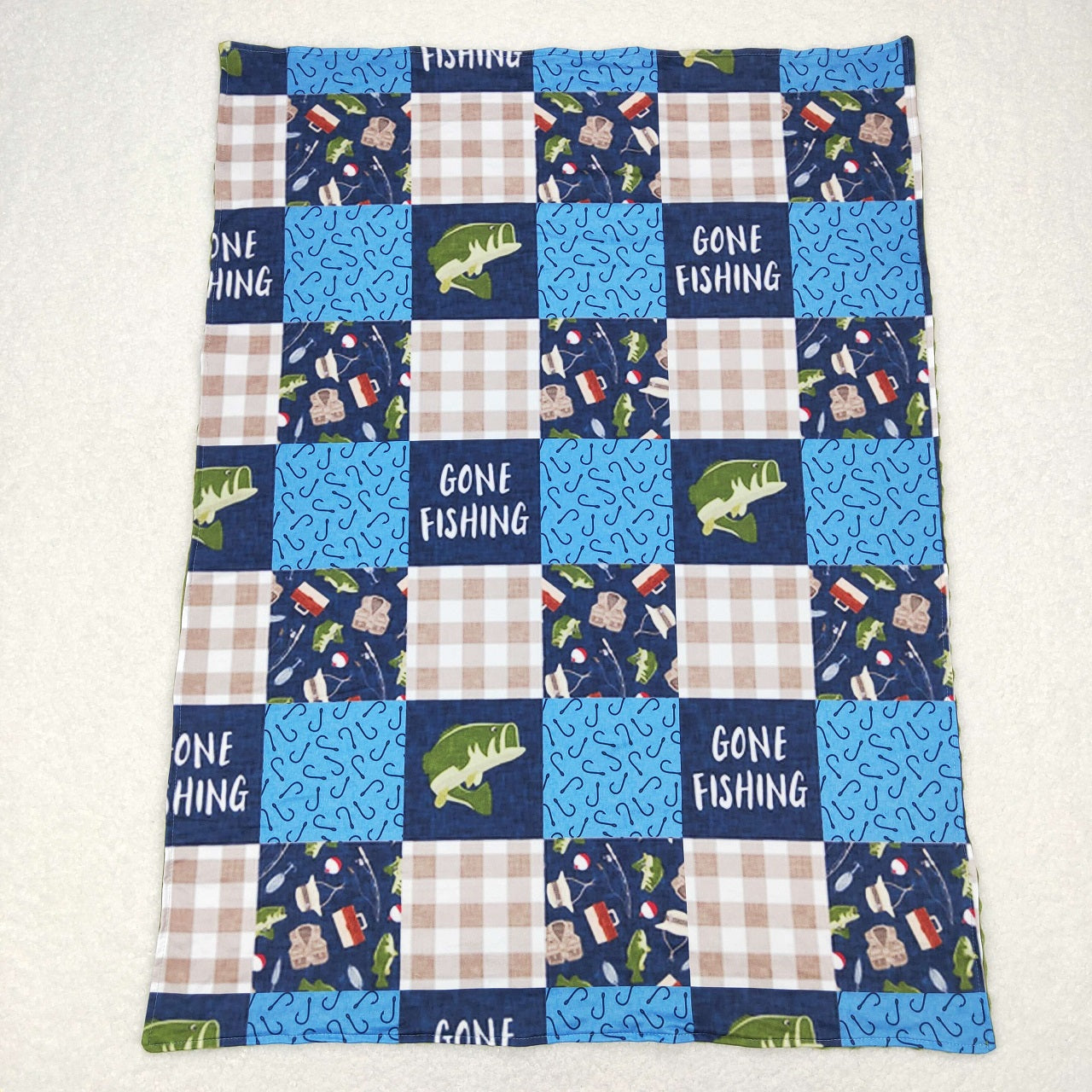 BL0097 Baby Boy Fishing Blanket