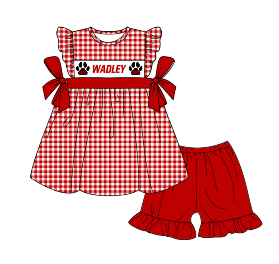 ( Moq 5 ) Customized Baby Kids Toddler Short Sleeves Shorts Shirt Set Romper W Team Clothes