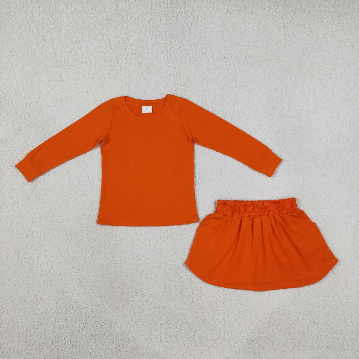 Baby Girls Kids Long Sleeves Shirt Pockets Skirt Shorts Cotton Set Clothes RTS