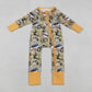 Baby Boys Infant Long Sleeves Cactus Aztec Western Zipper Footie Sleeper Romper RTS