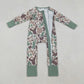 Sibling Baby Boy Long Sleeves Deer Camo Hoodie Jacket Zipper Romper Sets Blanket RTS