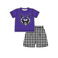 ( Moq 5 Each Style ) Baby Boys Girls Kids Plaid Team Sibling Blue Rompers Dress Sets